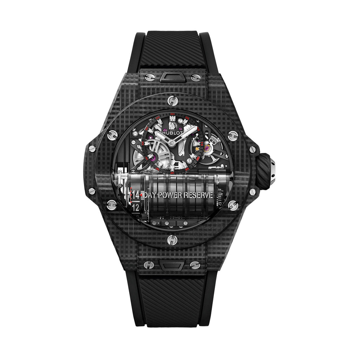 HB Big Bang MP-11 POWER RESERVE 14 DAYS 3D CARBON Ref# 911.QD.0123.RX