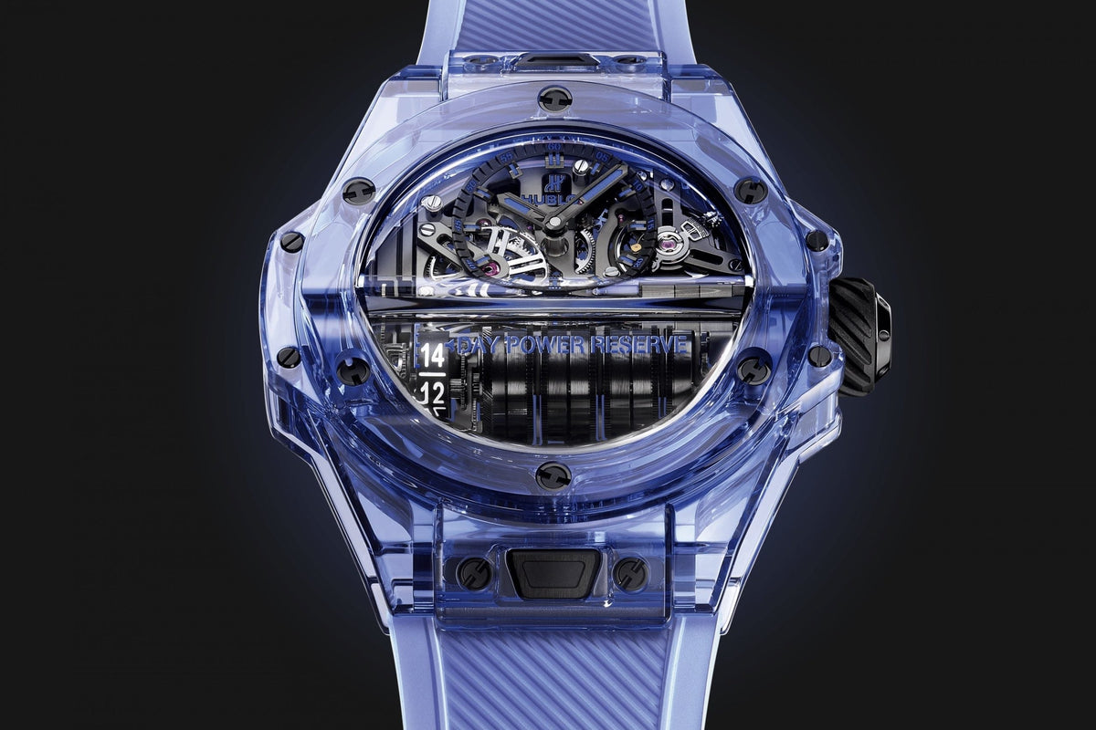 HB Big Bang MP-11 POWER RESERVE 14 DAYS BLUE SAPPHIRE Ref# 911.JL.0119.RX