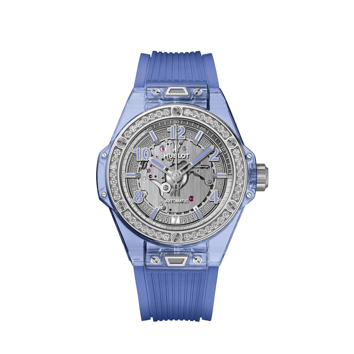 HB Big Bang ONE CLICK BLUE SAPPHIRE DIAMONDS Ref# 465.JL.4802.RT.1204