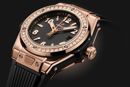 HB Big Bang ONE CLICK KING GOLD DIAMONDS Ref# 485.OX.1180.RX.1204