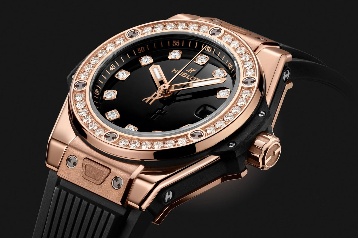 HB Big Bang ONE CLICK KING GOLD DIAMONDS Ref# 485.OX.1280.RX.1204