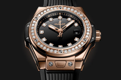 HB Big Bang ONE CLICK KING GOLD DIAMONDS Ref# 485.OX.1280.RX.1204