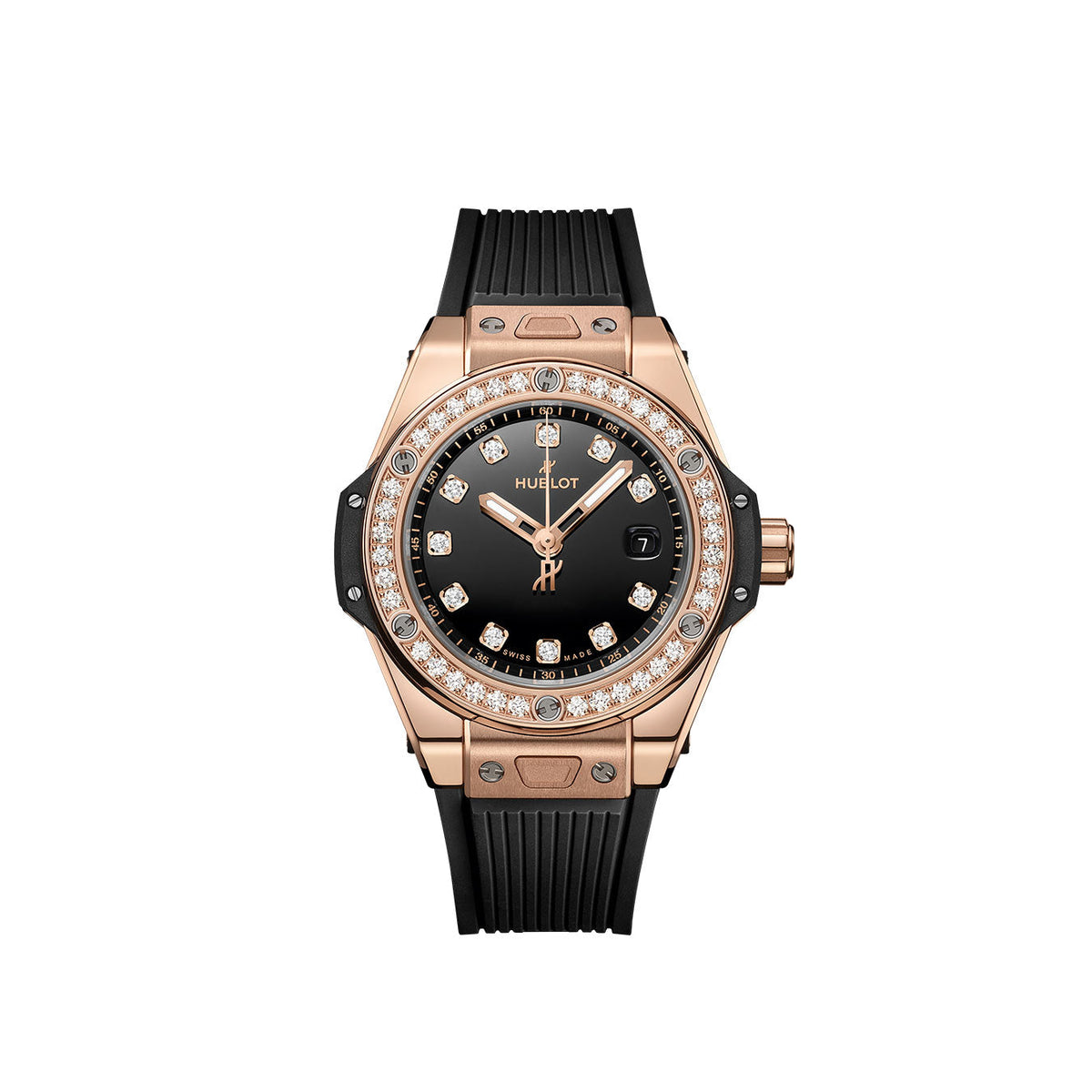HB Big Bang ONE CLICK KING GOLD DIAMONDS Ref# 485.OX.1280.RX.1204