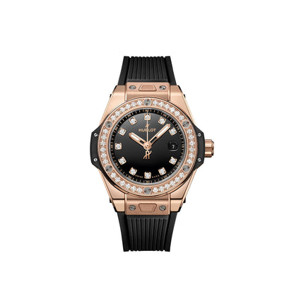 HB Big Bang ONE CLICK KING GOLD DIAMONDS Ref# 485.OX.1280.RX.1204