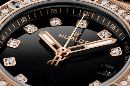 HB Big Bang ONE CLICK KING GOLD DIAMONDS Ref# 485.OX.1280.RX.1204