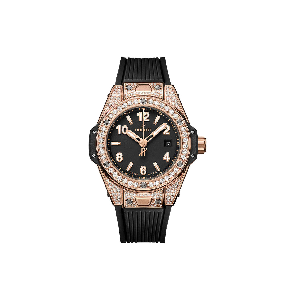HB Big Bang ONE CLICK KING GOLD PAVÉ Ref# 485.OX.1180.RX.1604