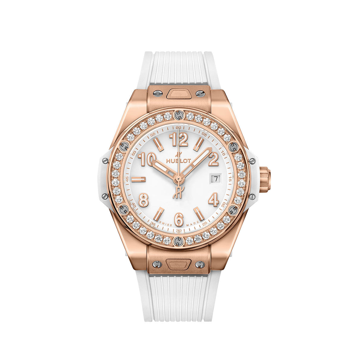 HB Big Bang ONE CLICK KING GOLD WHITE DIAMONDS Ref# 465.OE.2080.RW\\.1204