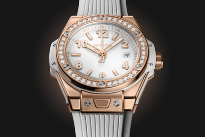 HB Big Bang ONE CLICK KING GOLD WHITE DIAMONDS Ref# 485.OE.2080.RW\\.1204