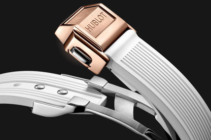 HB Big Bang ONE CLICK KING GOLD WHITE PAVÉ Ref# 485.OE.2210.RW\\.1604