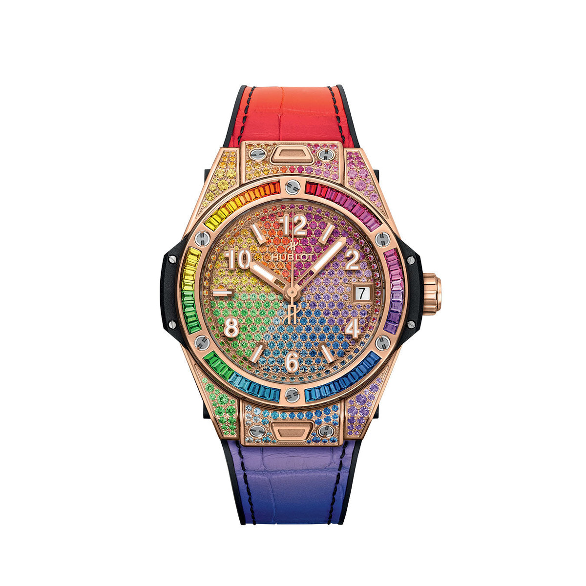 HB Big Bang ONE CLICK RAINBOW KING GOLD Ref# 465.OX.9900.LR.0999