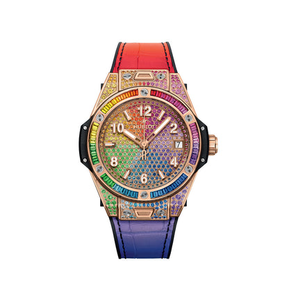 HB Big Bang ONE CLICK RAINBOW KING GOLD Ref# 465.OX.9900.LR.0999