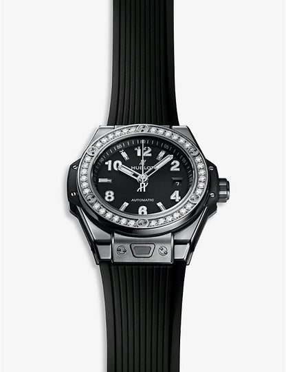 HB Big Bang One Click Steel Diamonds 33mm, Ref# 485.SX.1170.RX.1204