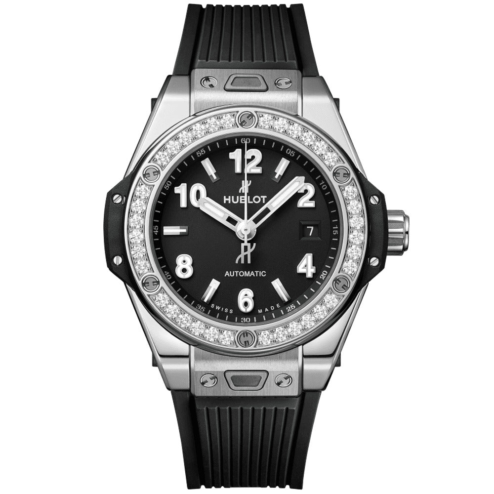 HB Big Bang One Click Steel Diamonds 33mm, Ref# 485.SX.1170.RX.1204