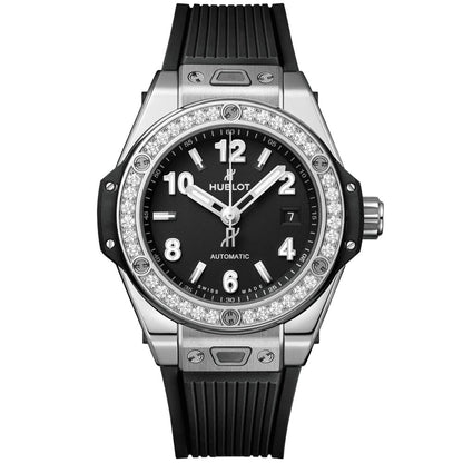 HB Big Bang One Click Steel Diamonds 33mm, Ref# 485.SX.1170.RX.1204