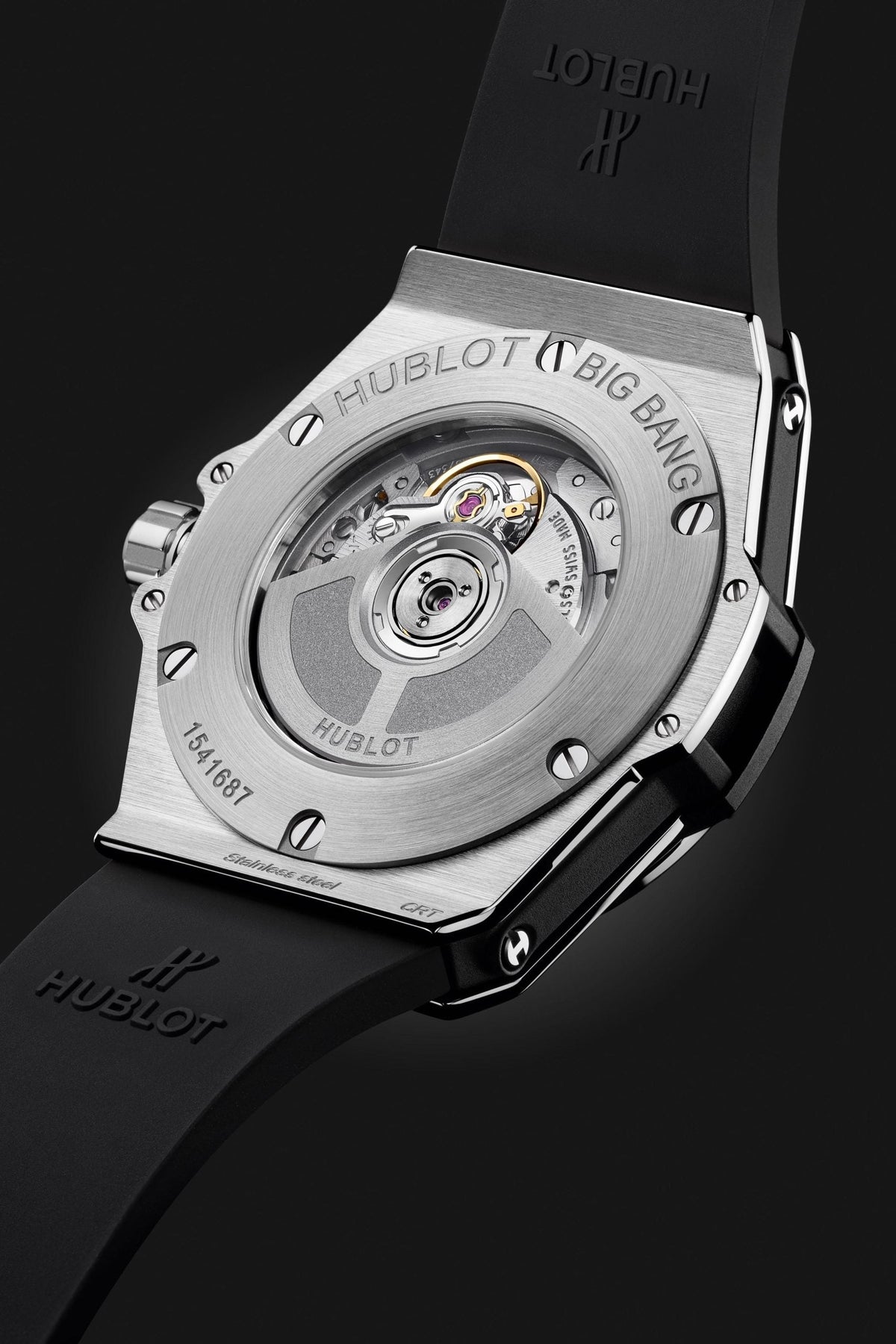 HB Big Bang ONE CLICK STEEL PAVÉ Ref# 485.SX.1270.RX.1604
