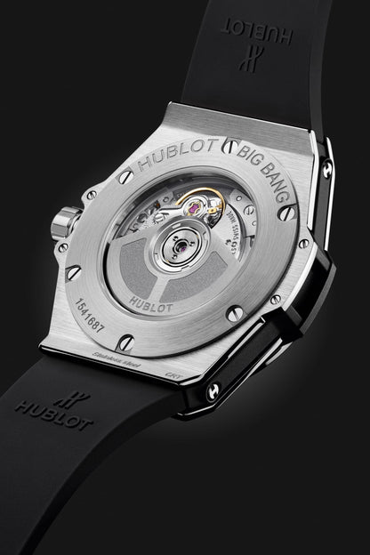 HB Big Bang ONE CLICK STEEL PAVÉ Ref# 485.SX.1270.RX.1604