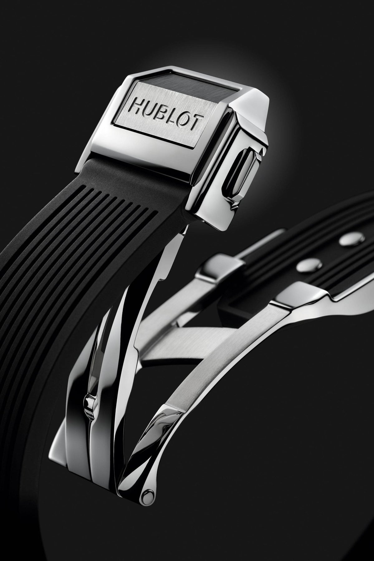 HB Big Bang ONE CLICK STEEL PAVÉ Ref# 485.SX.1270.RX.1604