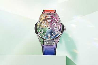 HB Big Bang ONE CLICK STEEL RAINBOW Ref# 485.SX.9900.LR.0999