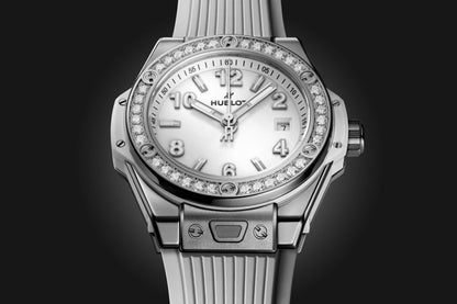 HB Big Bang ONE CLICK STEEL WHITE DIAMONDS Ref# 485.SE.2010.RW\\.1204