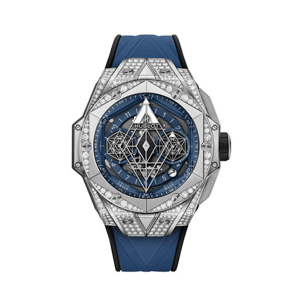 HB Big Bang Sang Bleu II Titanium Blue Pavé, Reference 418.NX.5107.RX.1604.MXM20