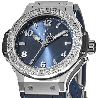 HB Big Bang, Steel Blue Diamonds, 38 mm, Ref# 361.SX.7170.LR.1204