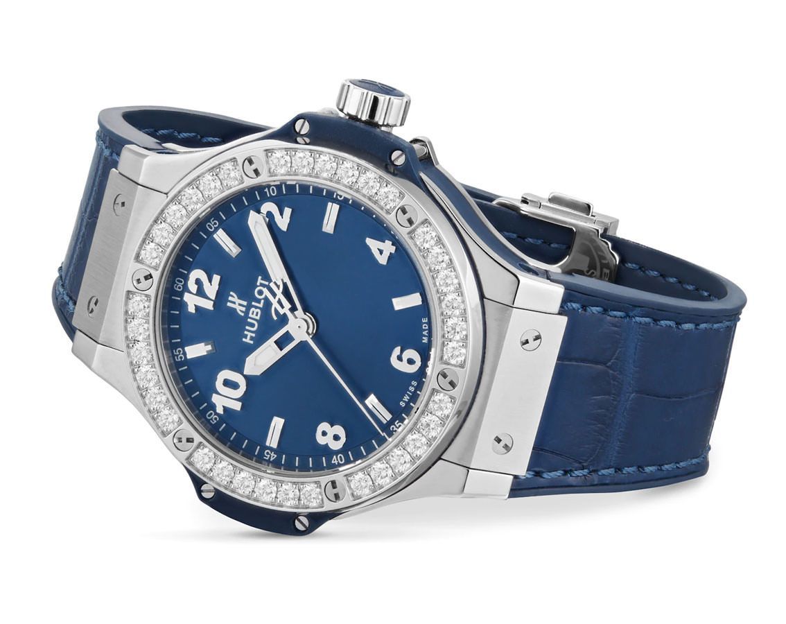HB Big Bang, Steel Blue Diamonds, 38 mm, Ref# 361.SX.7170.LR.1204