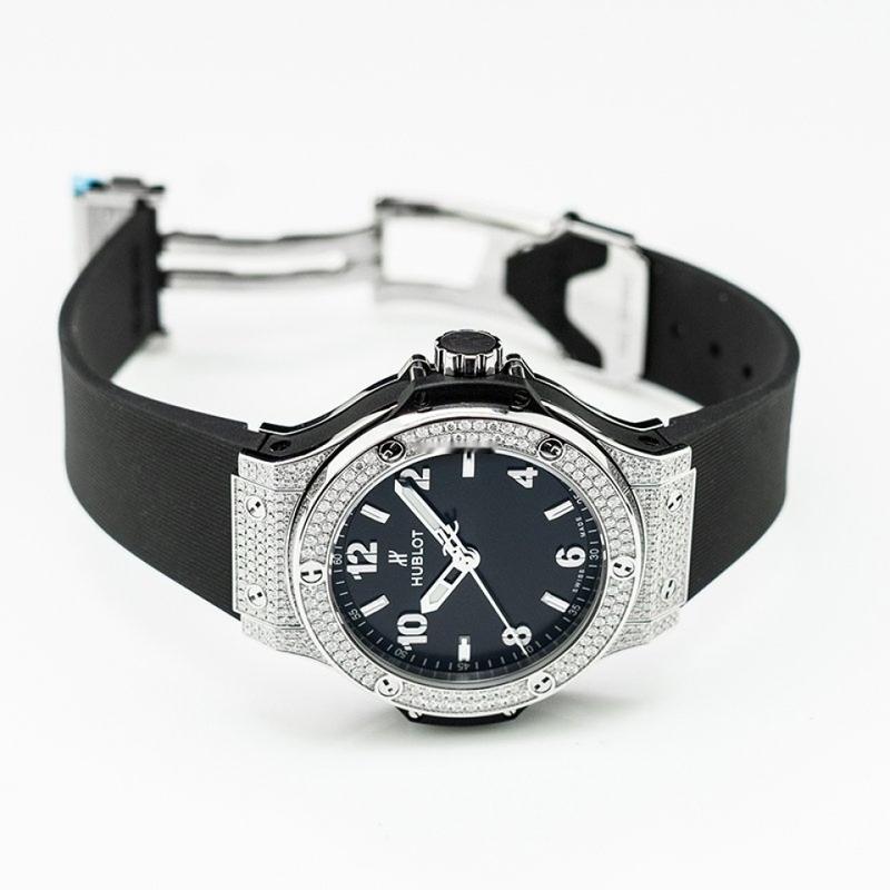 HB Big Bang, Steel Pave, 38 mm, Ref# 361.SX.1270.RX.1704