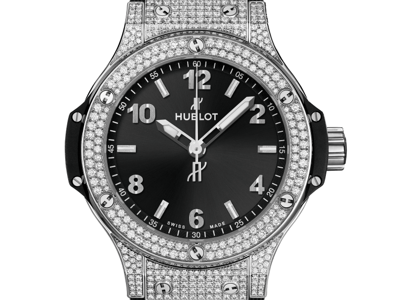HB Big Bang, Steel Pave, 38 mm, Ref# 361.SX.1270.RX.1704