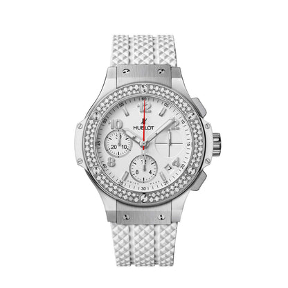 HB Big Bang, Steel White Diamonds Chronograph, 41 mm, Ref# 342.SE.230.RW\\.114