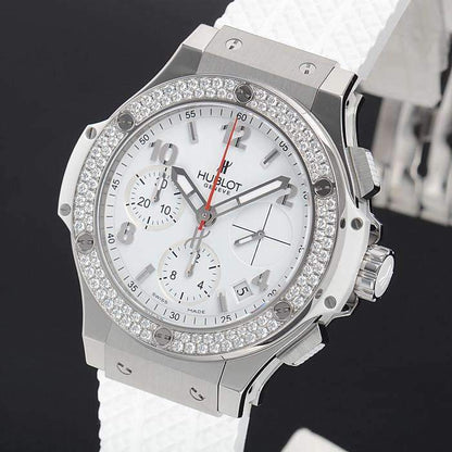 HB Big Bang, Steel White Diamonds Chronograph, 41 mm, Ref# 342.SE.230.RW\\.114