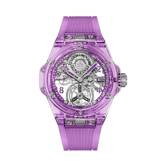 HB Big Bang TOURBILLON AUTOMATIC PURPLE SAPPHIRE Ref# 429.JM.0120.RT