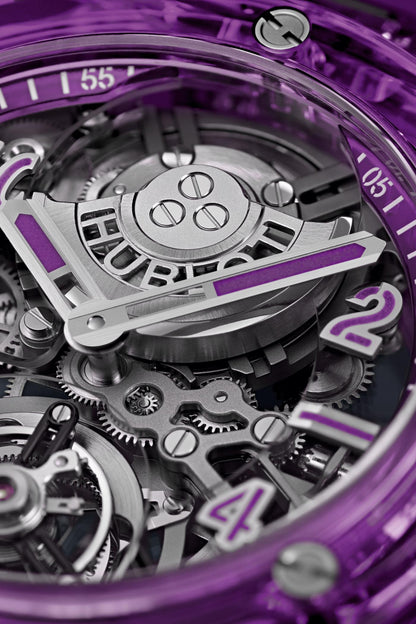 HB Big Bang TOURBILLON AUTOMATIC PURPLE SAPPHIRE Ref# 429.JM.0120.RT