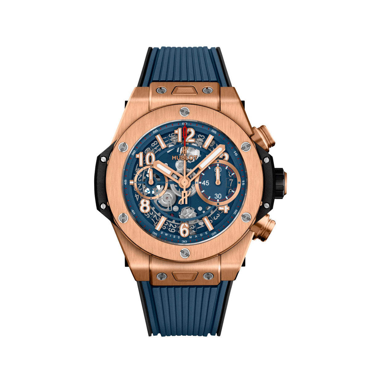 HB Big Bang, Unico King Gold Blue, 42mm, Ref# 441.OX.5189.RX