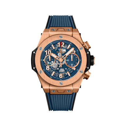 HB Big Bang, Unico King Gold Blue, 42mm, Ref# 441.OX.5189.RX