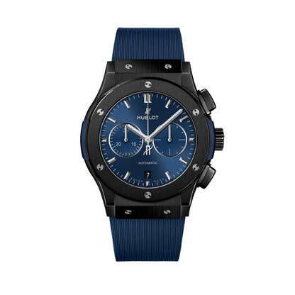 HB Classic Fusion Ceramic Blue Chronograph Ref# 541.CM.7170.RX