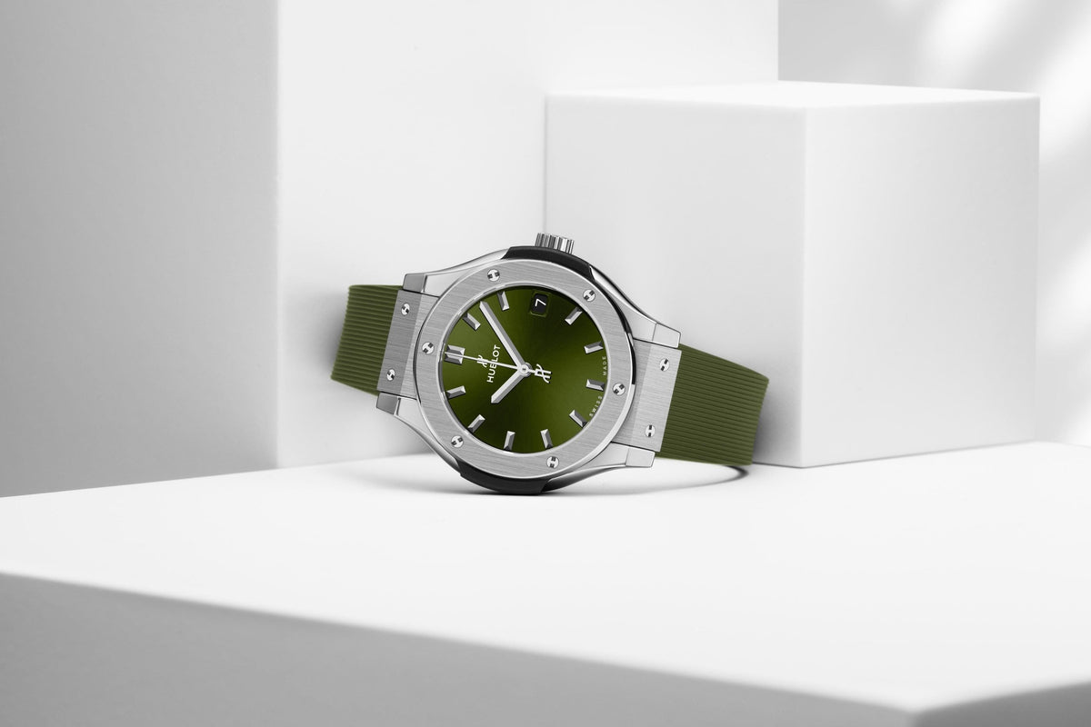 HB Classic Fusion Titanium Green Ref# 542.NX.8970.RX