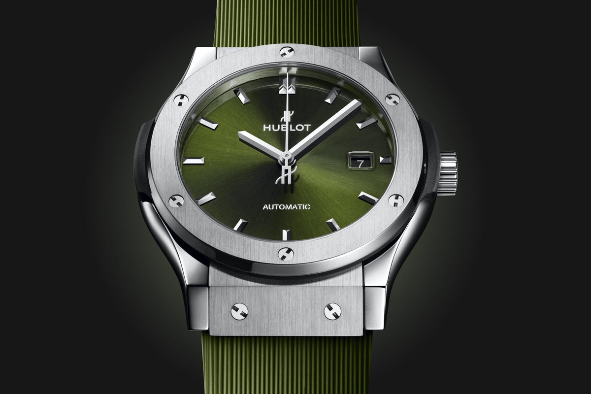 HB Classic Fusion Titanium Green Ref# 542.NX.8970.RX