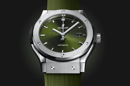 HB Classic Fusion Titanium Green Ref# 542.NX.8970.RX