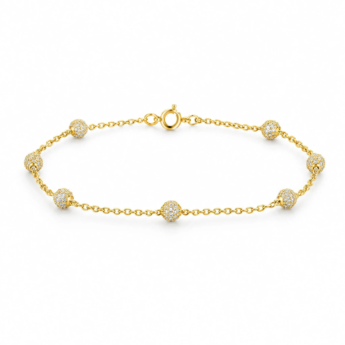 Ilaria 18K Gold Plated 925 Sterling Silver Cubic Zirconia Bracelet