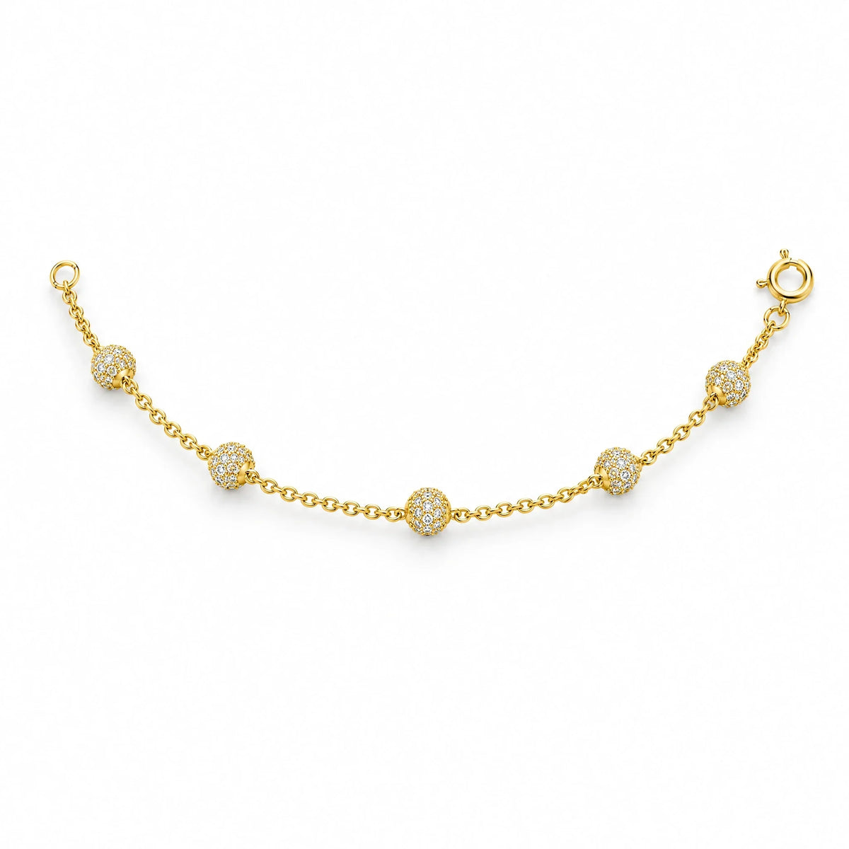 Ilaria 18K Gold Plated 925 Sterling Silver Cubic Zirconia Bracelet