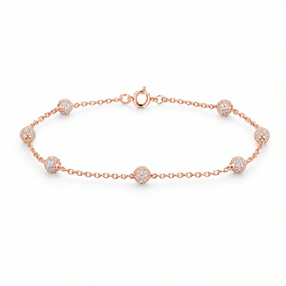 Ilaria 18K Gold Plated 925 Sterling Silver Cubic Zirconia Bracelet