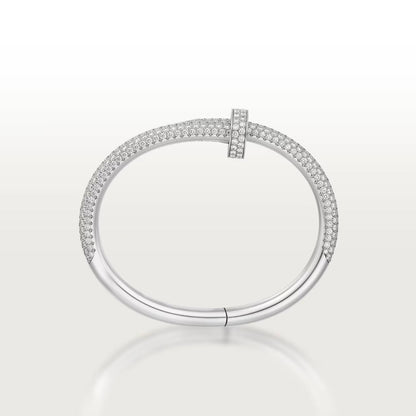 18K White Gold Diamonds Cartier Juste un Clou Large Model Bracelet