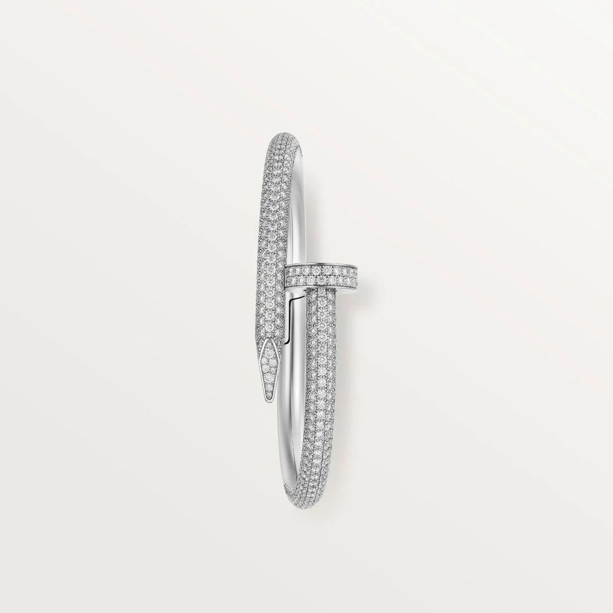 18K White Gold Diamonds Cartier Juste un Clou Large Model Bracelet
