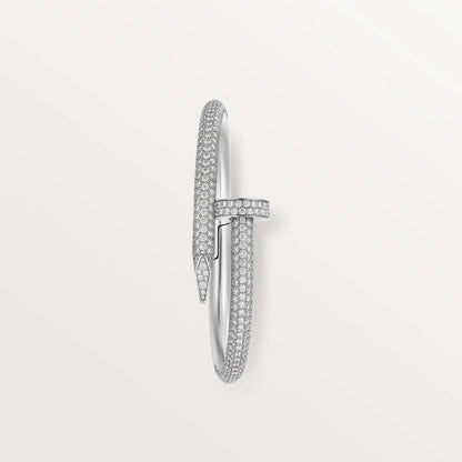 18K White Gold Diamonds Cartier Juste un Clou Large Model Bracelet
