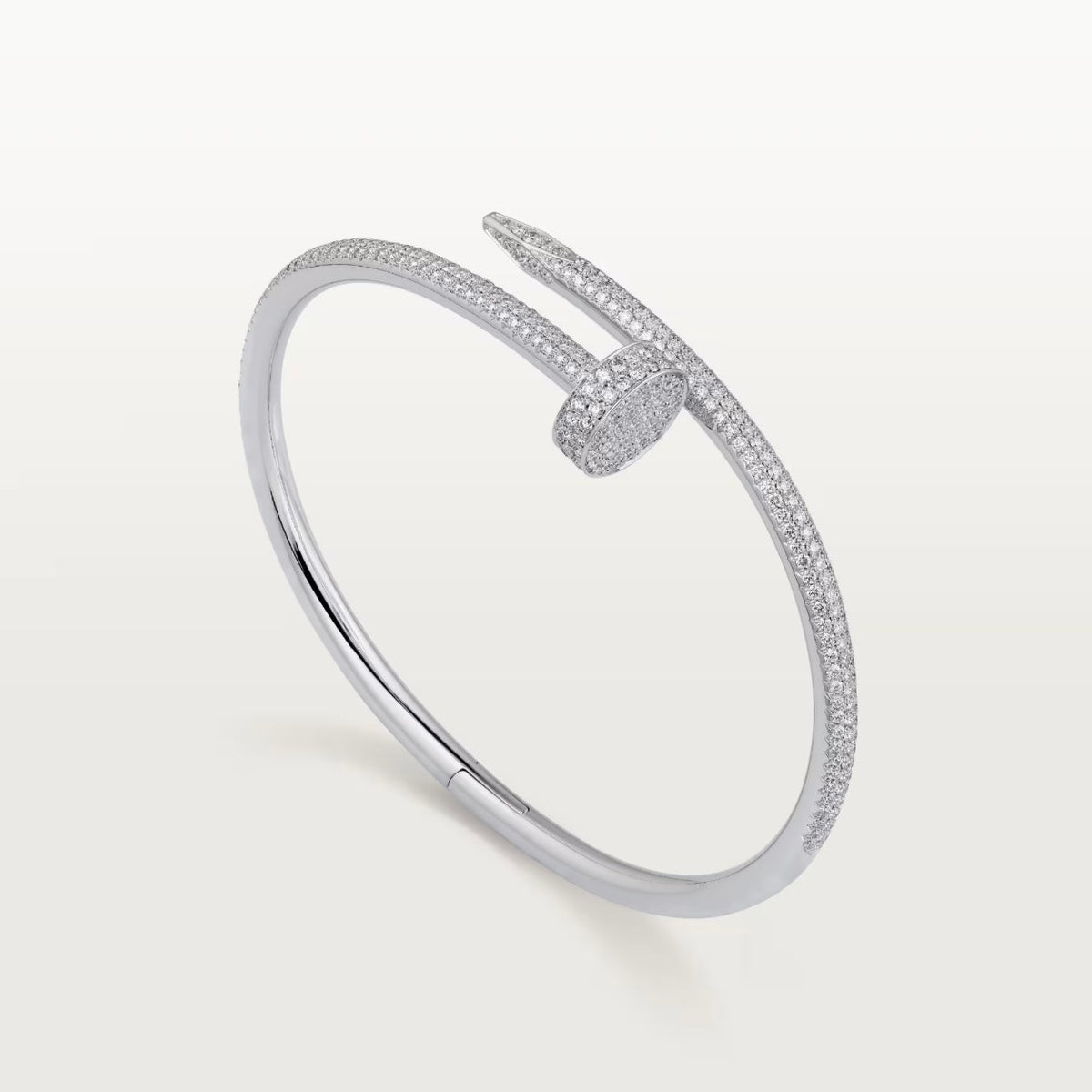 18K White Gold Diamonds Cartier Juste un Clou Bracelet