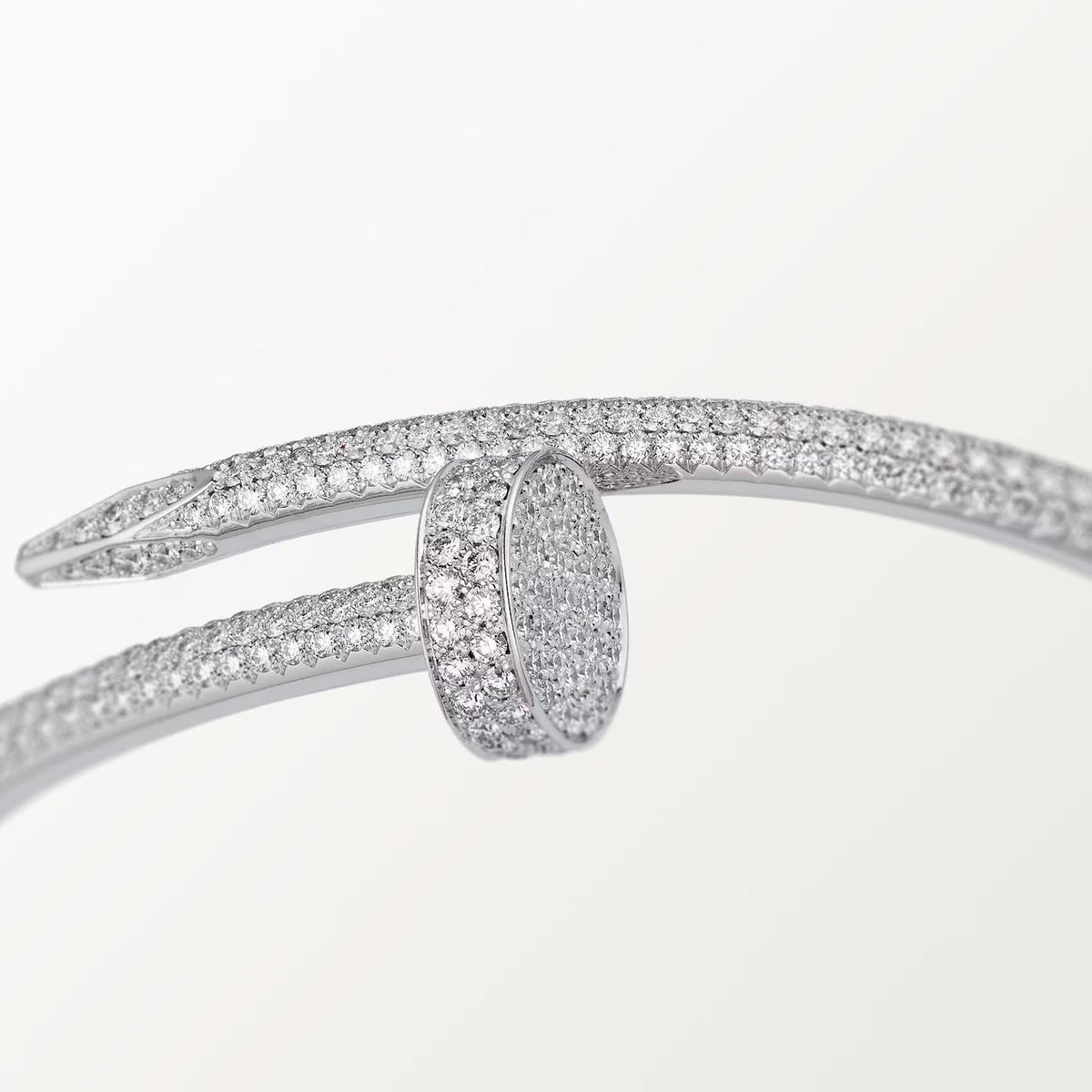 18K White Gold Diamonds Cartier Juste un Clou Bracelet