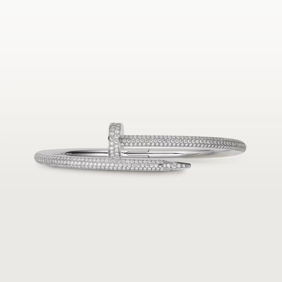 18K White Gold Diamonds Cartier Juste un Clou Bracelet