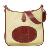 Evelyne Bag Gen I Toile and Leather PM