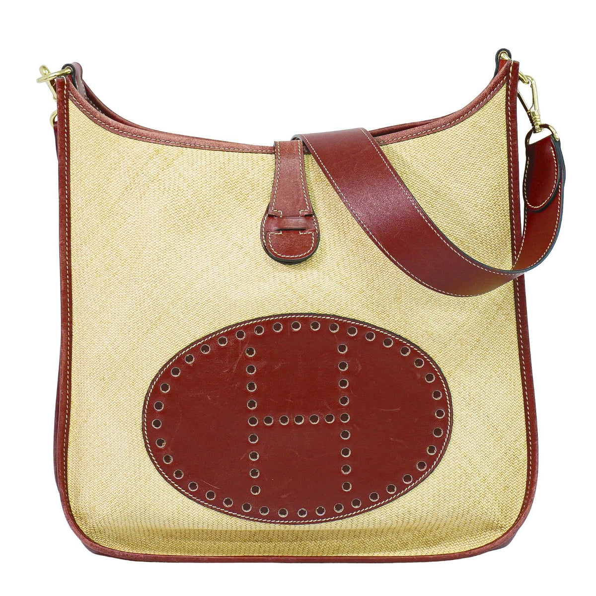 Evelyne Bag Gen I Toile and Leather PM