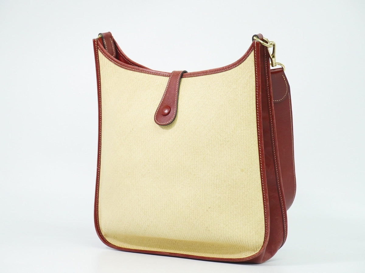 Evelyne Bag Gen I Toile and Leather PM